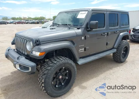 2018 Jeep Wrangler Unlimited Sahara 4X4 z USA, uszkodzony, nr VIN 1C4HJXEG0JW329763
